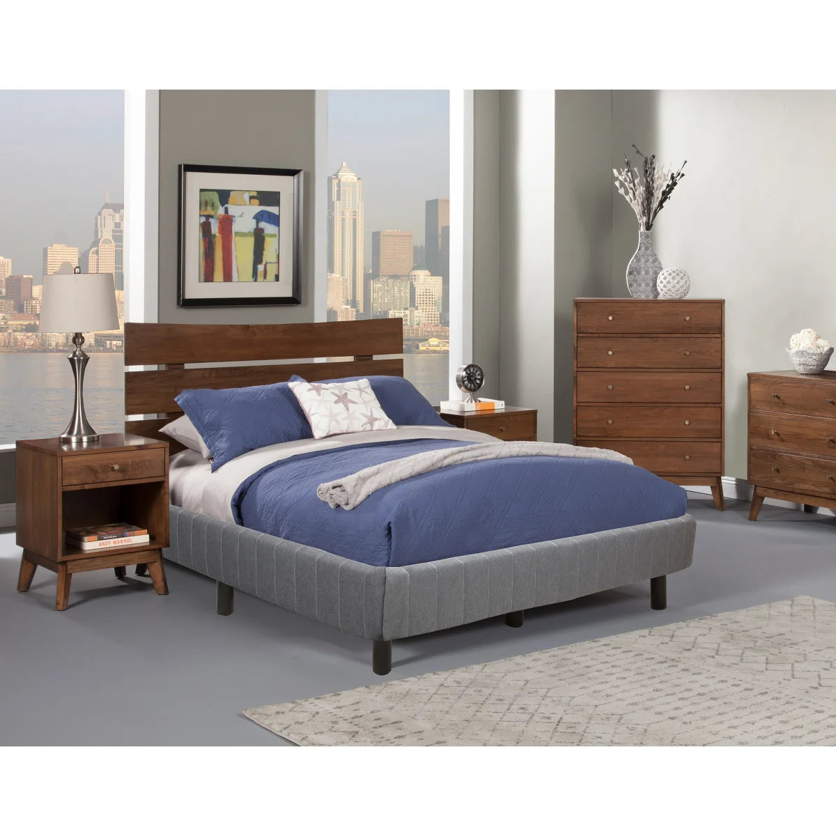 EnForce 7" Metal Foundation with Headboard Bracket and Legs - My Store