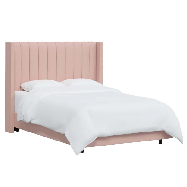 Kostner Velvet Wingback Bed - My Store