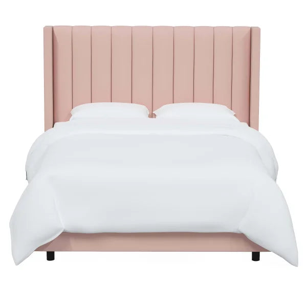Kostner Velvet Wingback Bed - My Store