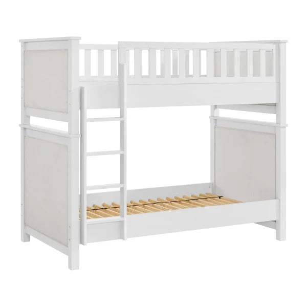 Paige Twin Over Twin Upholstered Bunk Bed - My Store