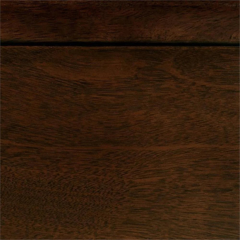 Pemberly Row Traditional Wood Twin Sleigh Bed in Brown Cherry - My Store