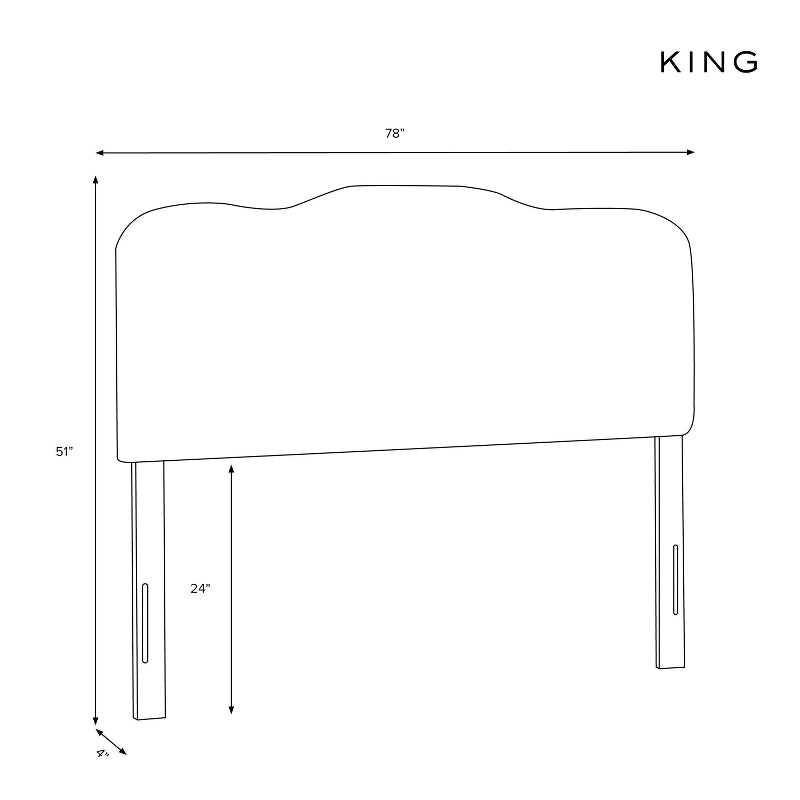 Skyline Furniture Seville Velvet Headboard - My Store