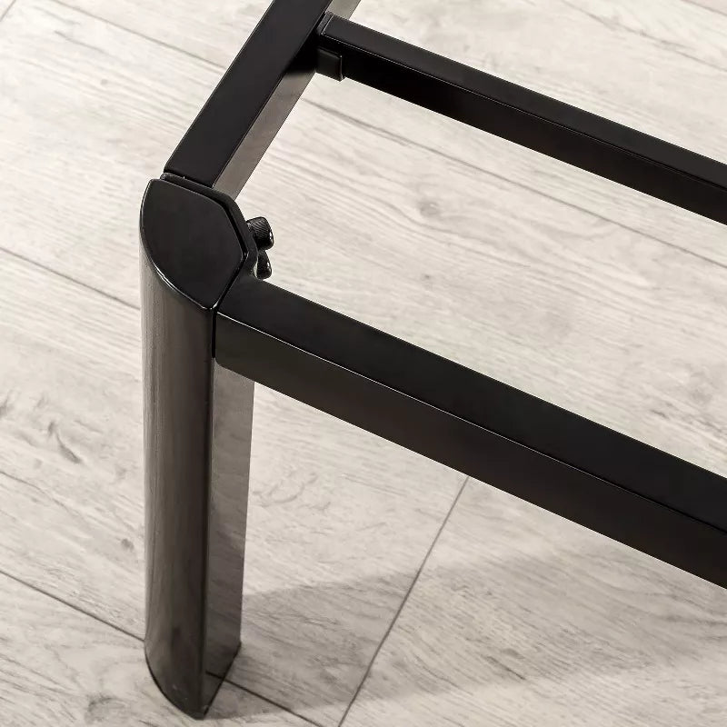 16 Van Metal Platform Bed Frame with Steel Slat Support Black - Zinus - My Store