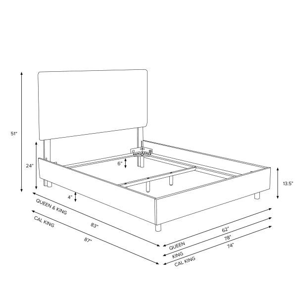 Ashland Upholstered Bed - My Store
