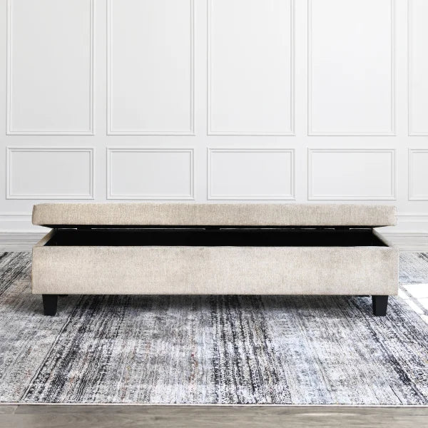 Abbyson Home - Athena Upholstered King Bed and Ottoman - My Store