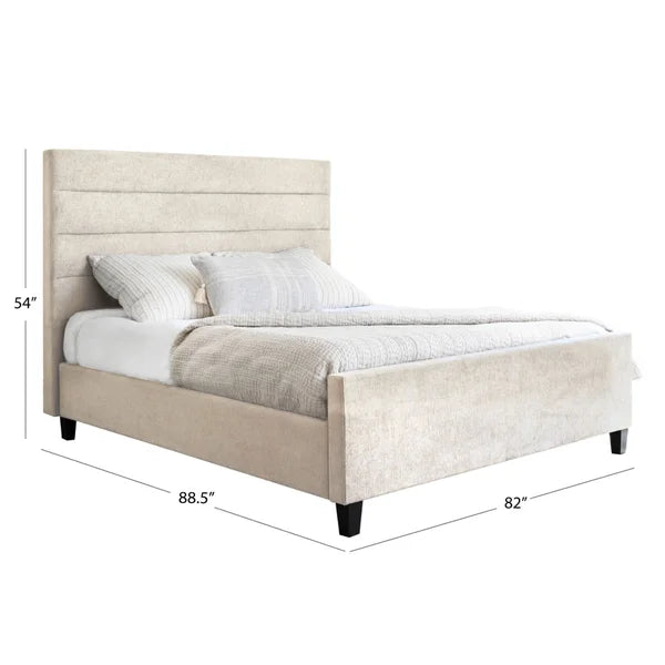 Abbyson Home - Athena Upholstered King Bed and Ottoman - My Store