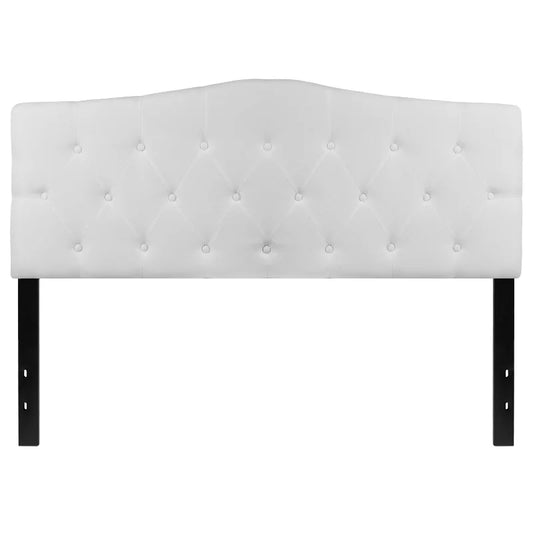 Emma and Oliver Arched Button Tufted Upholstered Headboard - My Store