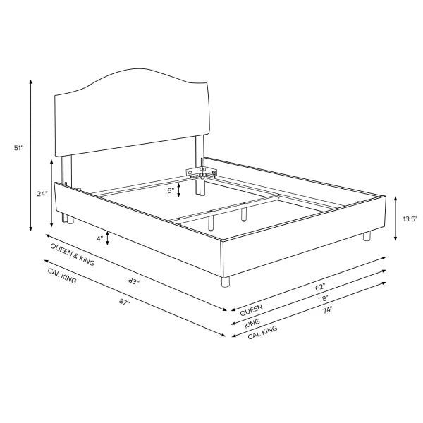 Filmore Upholstered Bed - My Store