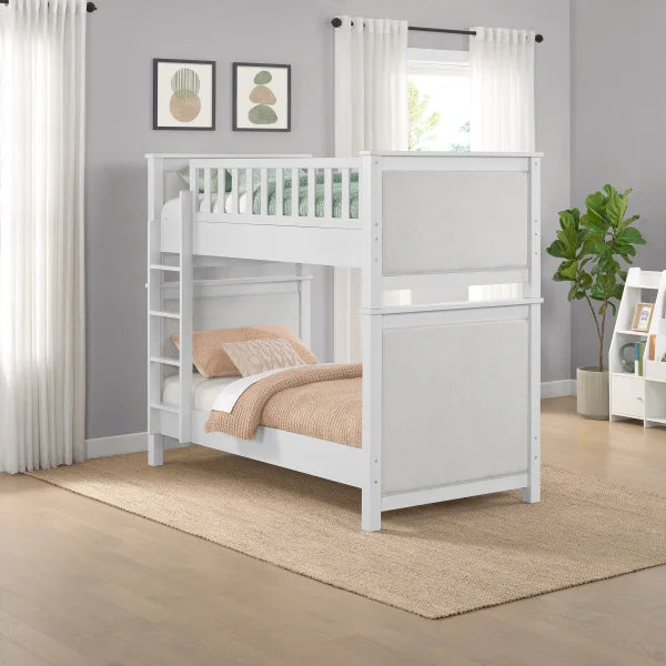 Paige Twin Over Twin Upholstered Bunk Bed - My Store