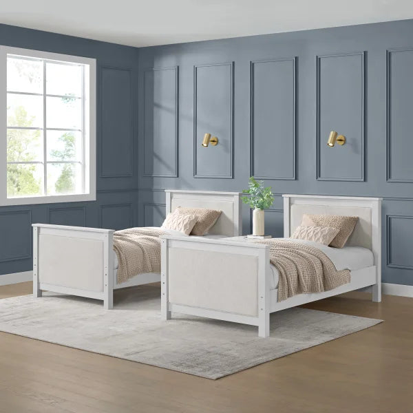 Paige Twin Over Twin Upholstered Bunk Bed - My Store