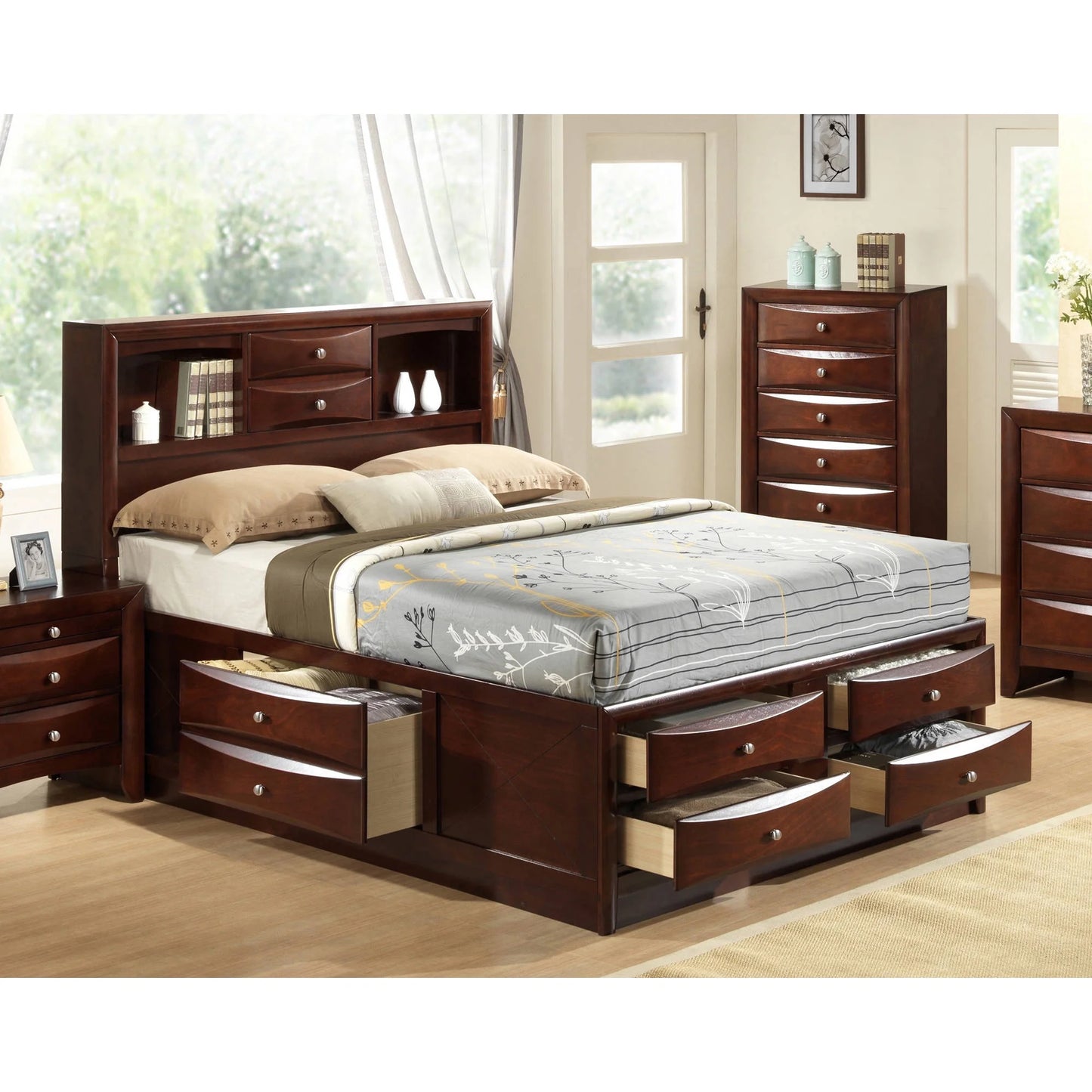 Picket House Madison Queen Storage Headboard/Footboard (Box 1 of 4) Converted to inflex kit - My Store