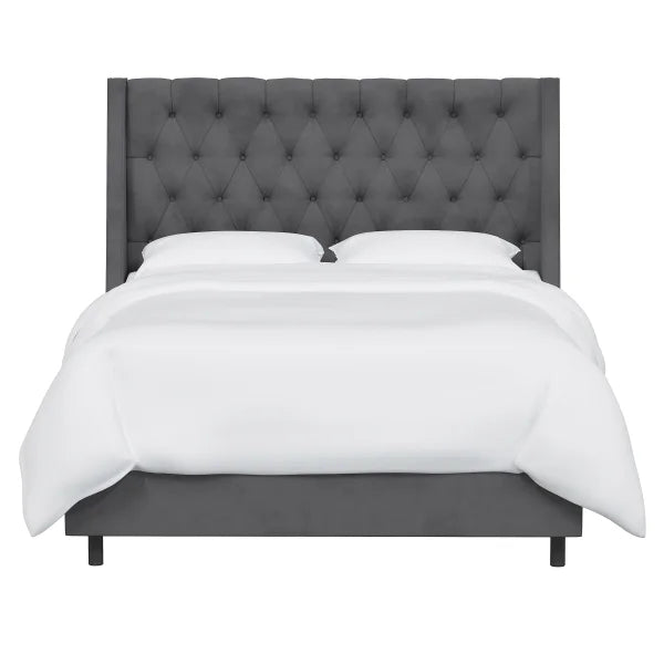 Thorton Tufted Wingback Bed - My Store