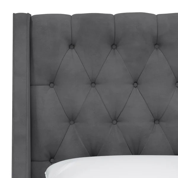 Thorton Tufted Wingback Bed - My Store